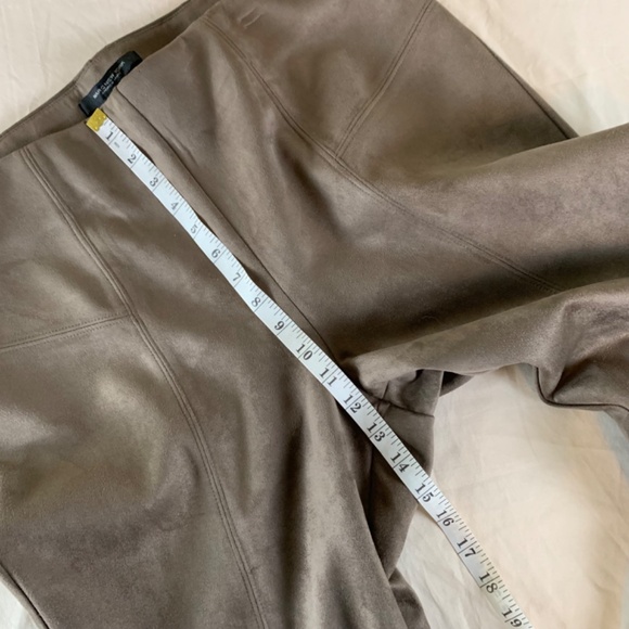 Andrew March taupe faux‎ suede pants XL NWT - Picture 8 of 9